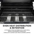Kenmore Stainless Steel 4-Burner Liquid Propane Gas Grill with 1 Side Burner