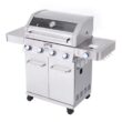 Monument Clearview Stainless Steel 4-Burner Liquid Propane and Natural Gas Grill with 1 Side Burner