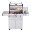 Monument Clearview Stainless Steel 4-Burner Liquid Propane and Natural Gas Grill with 1 Side Burner