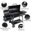 Royal Gourmet CC2036F 33-in W Black Barrel Charcoal Grill