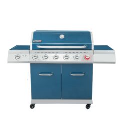 Royal Gourmet Blue 6-Burner Liquid Propane Gas Grill with 1 Side Burner