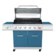 Royal Gourmet Blue 6-Burner Liquid Propane Gas Grill with 1 Side Burner