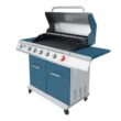 Royal Gourmet Blue 6-Burner Liquid Propane Gas Grill with 1 Side Burner