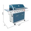 Royal Gourmet Blue 6-Burner Liquid Propane Gas Grill with 1 Side Burner