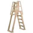 Vinyl Works 56-in Plastic Drop-In Pool Steps with Outside Ladder with Hand Rail