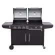 Royal Gourmet Black and Silverred Combo Grill Royal Gourmet Black and Silverred Combo Grill