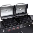 Royal Gourmet Black and Silverred Combo Grill Royal Gourmet Black and Silverred Combo Grill