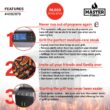 Master Forge Silver and Black/Stainless Steel and Powder Coated 4-Burner Liquid Propane Gas Grill with 1 Side Burner