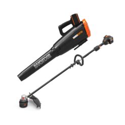 WORX NITRO POWER SHARE 40-volt Cordless Battery String Trimmer and Leaf Blower Combo Kit (Battery & Charger Included)