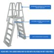 Vinyl Works 56-in Resin A-frame Pool Ladder Hand Rail