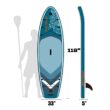 ZAKLOOP Inflatable Stand Up Paddle Board 9.8-ft Inflatable Stand Up Paddle Board