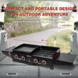 Royal Gourmet Black 4-Burner Liquid Propane Gas Grill