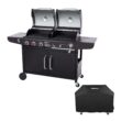 Royal Gourmet Black and Silverred Combo Grill Royal Gourmet Black and Silverred Combo Grill