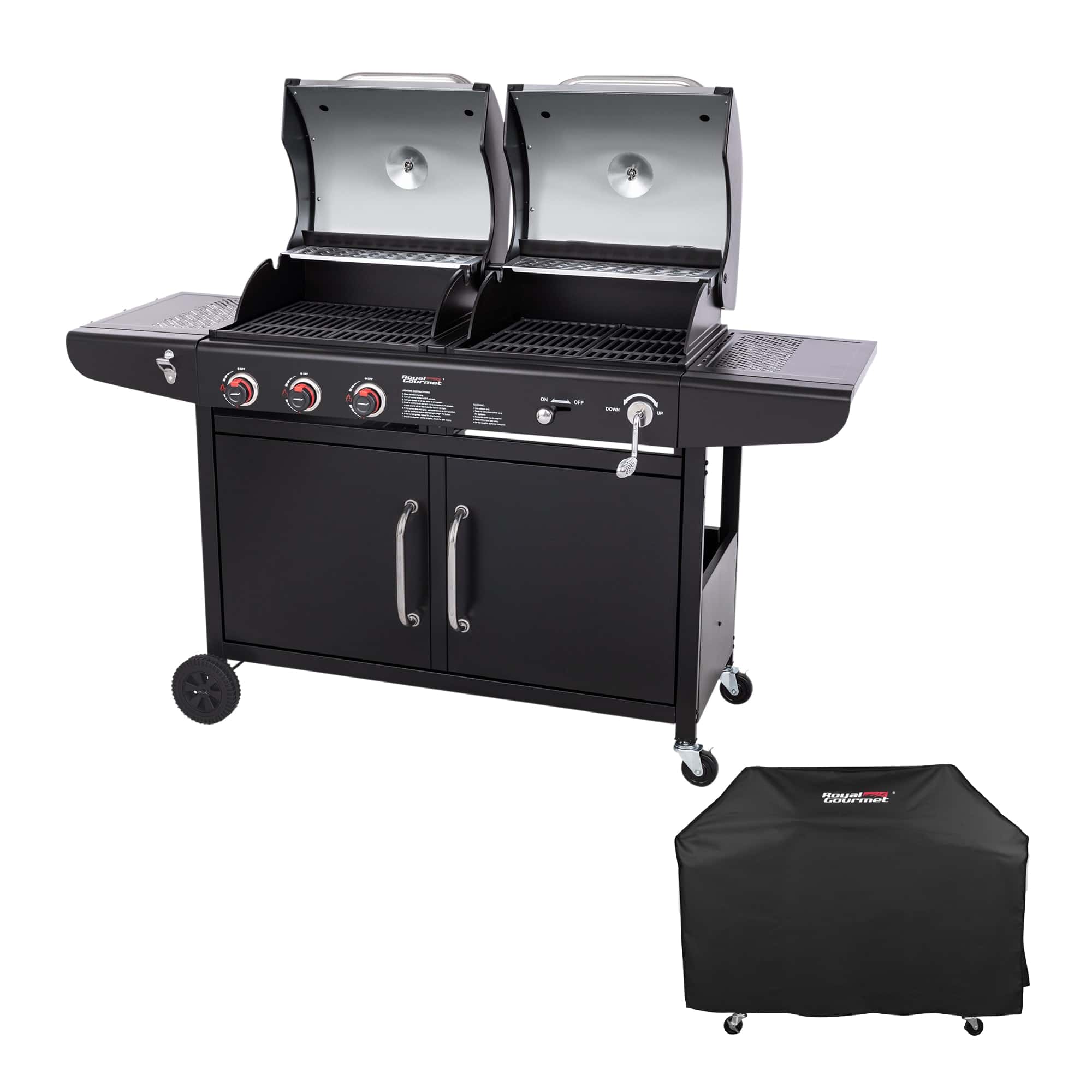 Royal Gourmet Black and Silverred Combo Grill Royal Gourmet Black and Silverred Combo Grill - Image 16