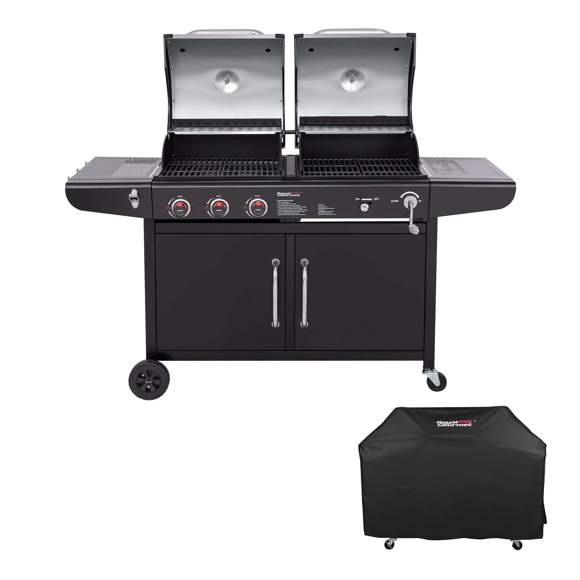 Royal Gourmet Black and Silverred Combo Grill Royal Gourmet Black and Silverred Combo Grill - Image 15