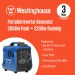 Westinghouse iGen2800c 2,800-Watt Gas Powered Portable Inverter Generator with Recoil Start, LED Data Center, Quiet Technology