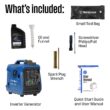 Westinghouse iGen2800c 2,800-Watt Gas Powered Portable Inverter Generator with Recoil Start, LED Data Center, Quiet Technology
