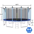 Costway 8/10/12/14/15/16FT Jumping Exercise Recreational Bounce Trampoline W/Safety Net