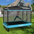 Costway 6FT Kids Recreational Trampoline W/Swing Safety Enclosure Indoor/Outdoor