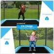 Costway 6FT Kids Recreational Trampoline W/Swing Safety Enclosure Indoor/Outdoor