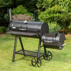 Captiva Designs E02GR016 16" Offset Charcoal Smoke - Black