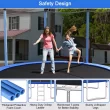 Costway 8/10/12/14/15/16FT Jumping Exercise Recreational Bounce Trampoline W/Safety Net