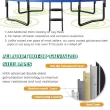 Costway 12FT Recreational Trampoline w/ Basketball Hoop Safety Enclosure Net Ladder