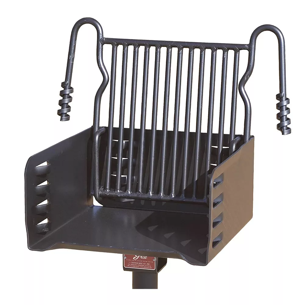 Pilot Rock H-16 B6X2 Park Style Heavy Duty Steel Outdoor BBQ Charcoal Grill Pilot Rock H-16 B6X2 Park Style Heavy Duty Steel Outdoor BBQ Charcoal Grill - Image 5