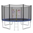 Costway 8/10/12/14/15/16 FT Outdoor Trampoline Bounce Combo W/Safety Closure Net Ladder
