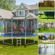 Costway 8/10/12/14/15/16FT Jumping Exercise Recreational Bounce Trampoline W/Safety Net