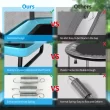 Costway 6FT Kids Recreational Trampoline W/Swing Safety Enclosure Indoor/Outdoor