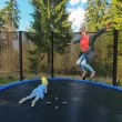 Costway 8/10/12/14/15/16 FT Outdoor Trampoline Bounce Combo W/Safety Closure Net Ladder