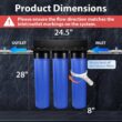 ISPRING WGB32B-KDS Whole House Water Filter System w/Polyphosphate Anti-Scale, GAC+KDF, and Carbon Block Filters, Descaler and Filter