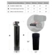 AQUASURE AS-WHF48D Whole House Filtration with 48,000 Grain Water Softener, Reverse Osmosis System and Sediment-GAC Pre-filter