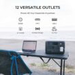BLUETTI EB70GR 800W Continuous/1400W Peak Output Power Station EB70S Gray Push Button Start LiFePO4 Battery Solar Generator