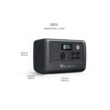 BLUETTI EB70GR 800W Continuous/1400W Peak Output Power Station EB70S Gray Push Button Start LiFePO4 Battery Solar Generator