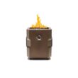 UKIAH Tailgater II 15.25in. L X 15.25in. W X 16in. H Portable LP Gas Steel Square Fire Pit with 2.1 BTM Sound System in Bronze