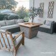 Sunjoy A302006410 AmberCove Belson 37.99 in. W Outdoor Steel Propane Firepit Table