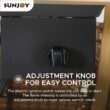 Sunjoy A302006410 AmberCove Belson 37.99 in. W Outdoor Steel Propane Firepit Table