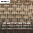 Sunjoy A302006410 AmberCove Belson 37.99 in. W Outdoor Steel Propane Firepit Table