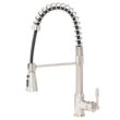 AKDY Handmade All-in-One Topmount Stainless Steel 33 in. x 22 in. Single Bowl Kitchen Sink w/ Spring Neck Faucet, Accessory