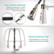 AKDY Handmade All-in-One Topmount Stainless Steel 33 in. x 22 in. Single Bowl Kitchen Sink w/ Spring Neck Faucet, Accessory