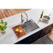 Ruvati RVH8003 Drop-In Stainless Steel 33 in. Workstation Ledge Topmount Kitchen Sink 16-Gauge Single Bowl