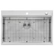 Ruvati RVH8003 Drop-In Stainless Steel 33 in. Workstation Ledge Topmount Kitchen Sink 16-Gauge Single Bowl