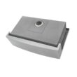 Ruvati RVH9200 16-Gauge Stainless Steel 33 in. Single Bowl Farmhouse Apron Workstation Kitchen Sink