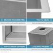 Ruvati Roma Pro 16 Stainless Steel Gauge 30 in Single Bowl Undermount Workstation Rounded Corners Ledge Kitchen Sink