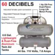 California Air Tools 4610ALFC 4.6-Gal. 1 HP Ultra Quiet Oil-Free and Lightweight Electric Air Compressor