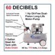 California Air Tools 8 Gal. 1 HP 120 PSI Ultra Quiet and Oil-Free Electric Horizontal Tank Air Compressor with Automatic Drain
