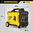 Champion Power Equipment 100571 3500-Watt Gasoline Powered Inverter Generator with CO Shield and Quiet Technology