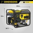 Champion Power Equipment 200970 4550/3650-Watt Gasoline and Propane Powered Dual Fuel Portable Generator with CO Shield